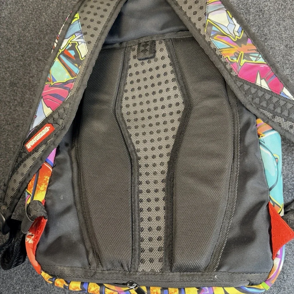 Sprayground Limited Edition Graffiti Shark Backpack Book Bag Authentic